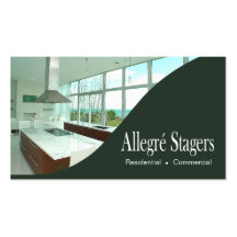 Allegré Stagers Home Staging Interior Design Business Card Template