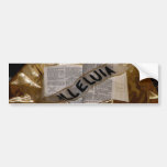 Alleluia (Bible & Sash) Bumper Sticker