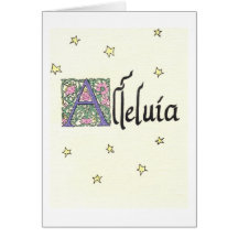 Alleluia Greeting Card