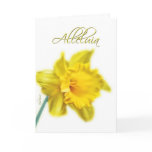 alleluia he is alive daffodil happy easter cards