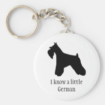 Allemand Keychain de Schnauzer Porte-clefs