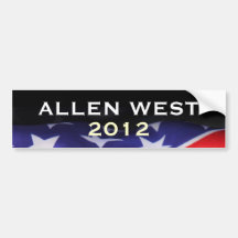 Allen WEST 2012 Bumper Sticker