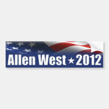 Allen West for President - 2012 Bumper Sticker