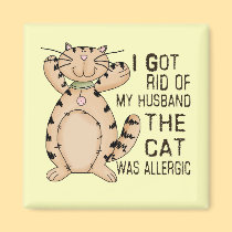 Allergic Cat magnets