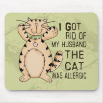Allergic Cat mousepads