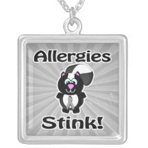 Allergies Stink Skunk Awareness Design Custom Jewelry