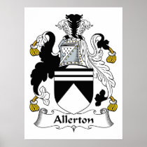 Allerton Family Crest Poster