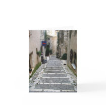 Alley in St Paul, France Card