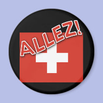 ALLEZ with Swiss Flag magnets