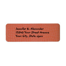 Alligator Coral Return Address Labels