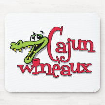 Alligator de Cajun Wineaux Tapis De Souris