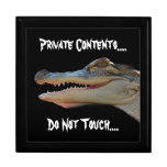 Alligator Do Not Touch Giftbox Trinket Box