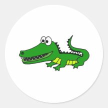 Alligator génial drôle de la CE Adhésifs Ronds