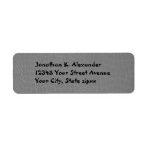 Alligator Silver Grey Labels