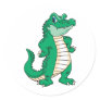 Alligator Round Stickers