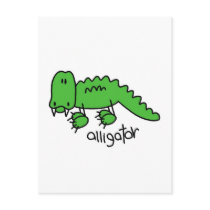 Alligator Tshirts and Gifts Postcard