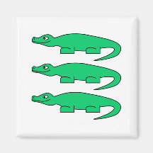 Alligators. Refrigerator Magnet