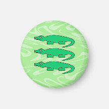 Alligators. Refrigerator Magnet