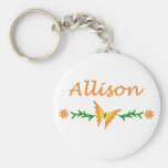 Allison (papillon orange) porte-clefs