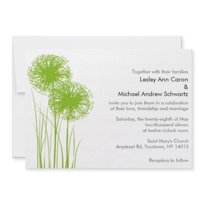 Grass Wedding Invitations
