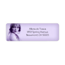Allora in Pale Purple - Address Labels