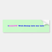Allow Well-Being Bumper Sticker