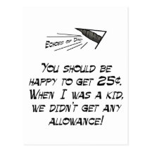 Allowance Post Card