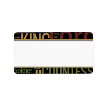 All's Well That Ends Well Word Mosaic Address Label