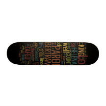 All's Well That Ends Well Word Mosaic Skate Board Deck