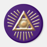 allsehendes Auge all seeing eye Refrigerator Magnet