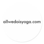 allwedoisyoga stickers