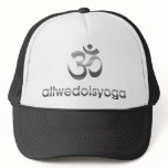 allwedoisyoga trucker hat with chrome om