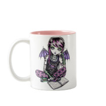 "Ally" Emo School Girl Fairy Art Mug