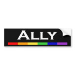 Ally Pride Bumper Sticlker bumper stickers