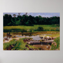 Almeida Júnior - Fluvial Landscape Print