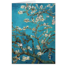 Almond Branches in Bloom, San Remy, c.1890 Greeting Card