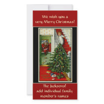 Almost Caught Christmas Card Personalized Photo Card