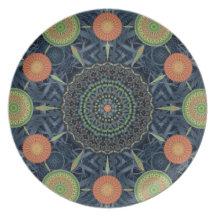 Aloe Vera Mandala Array Plate