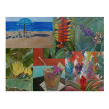 ALOHA ART POSTCARD