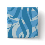 Aloha Blue splash, template pinback buttons
