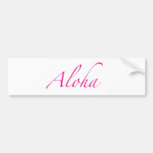 Aloha Bumper Sticker