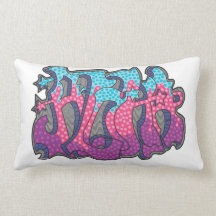 Aloha Graffiti Pillow
