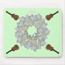 Aloha guirlande de Plumeria Tapis De Souris