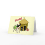 Aloha! Hawaiian Pug Greeting Cards