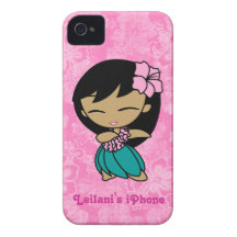 Aloha Honeys Hula Girl Barely There iPhone 4 Case