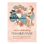 Aloha Hula Girl Party Invitation