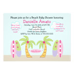 Aloha invitation de baby shower de partie de plage
