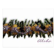 Aloha Lei Hawaii Postcard