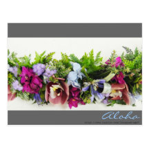 Aloha Lei Hawaii Postcard