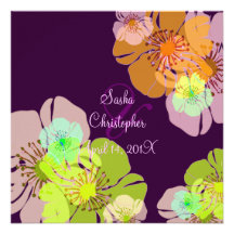 Aloha/Luau  Wedding Invitations/diy background